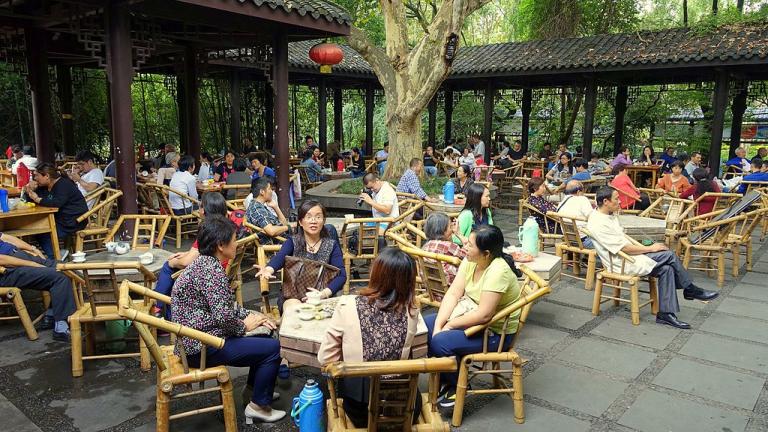 茶馆成都 中国人民公园